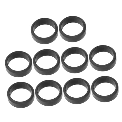 TOYANDONA 10 Stück Männer Silikonringe Elastische Sportringe Bequeme Hochwertige Finger Ringe für Hochzeit Widerstandsfähig und Atmungsaktiv für Training von TOYANDONA
