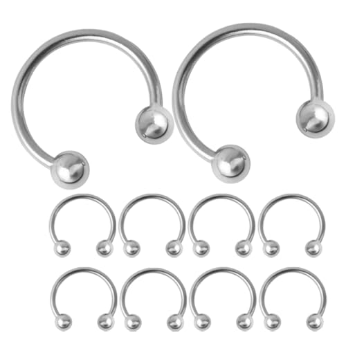 TOYANDONA 10 Stück Teiliges Metalllegierung C förmige Horseshoe Hoop Ringe Außendurchmesser Modische Hut accessoires für Baseball Duckbill mützen Vielseitig für Herren und Damen Sicherer von TOYANDONA