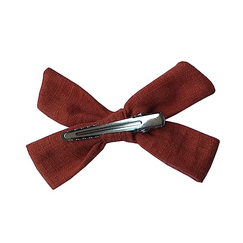 TOYANDONA Haarnadeln-set Aus Baumwollleinen mit Schleife 8 Cm für Jungen und Mädchen Haarspangen Schleifen für Mädchen Haar-accessoires von TOYANDONA