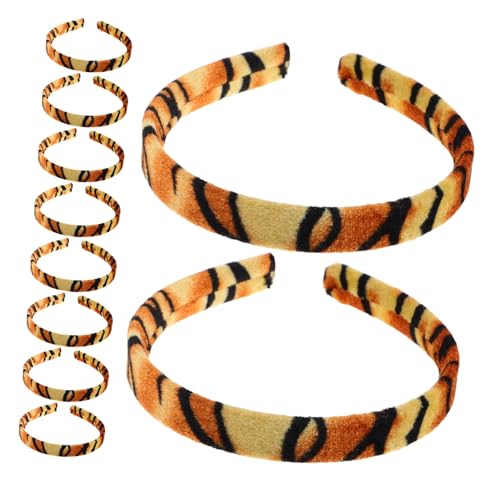 TOYANDONA 10stücke Diy Tierstoff Stirnband Dünn Flach Bedeckt Elastisches Haarband Aus Stoff Für Party Feiertage Alle Anlässe von TOYANDONA