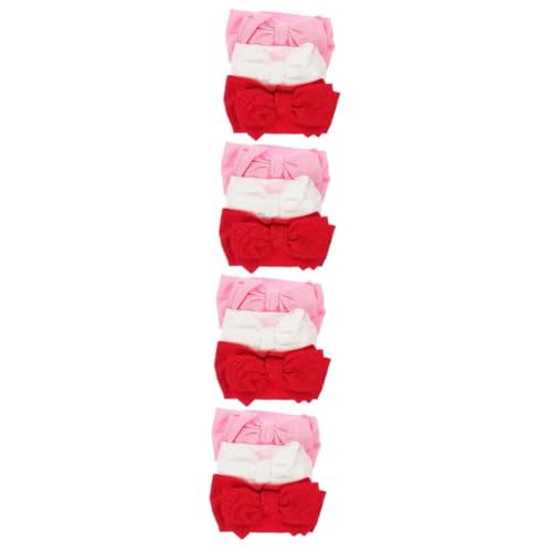 TOYANDONA 12 Stk stirnband kinder haargummis kinder haarschmuck bowknot haarband stirnband für kleinkinder Bogenstirnband für Babymädchen großer Bogen Kopfbedeckung Kleine Gestrick von TOYANDONA