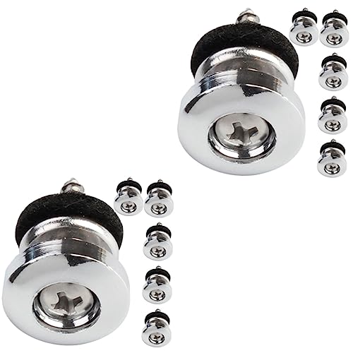 TOYANDONA 12 Stk Knopf für Gitarrengurt goldene Gitarrengurtschlösser Gitarre aus Metall Gitarrengurt Knopf Gitarrengurt Sicherung Gürtel für Schnalle Bassgitarren Gitarrengurthalter Suite von TOYANDONA