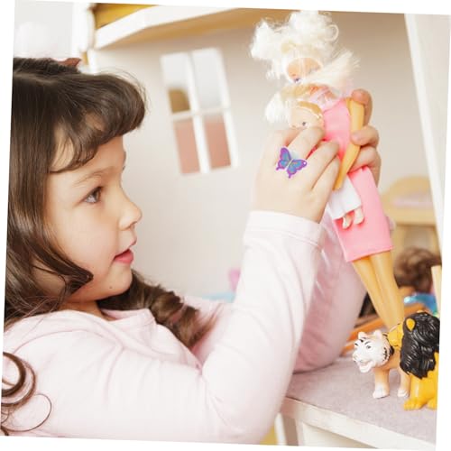 TOYANDONA 12 Stück Teiliges Kinderschmetterlingsringe- Bunte Kunststoffringe Kreative Partygeschenke für Mädchen Verstellbare Freundschaftsringe Farbenfrohe Spielringe für Kleine Mädchen von TOYANDONA