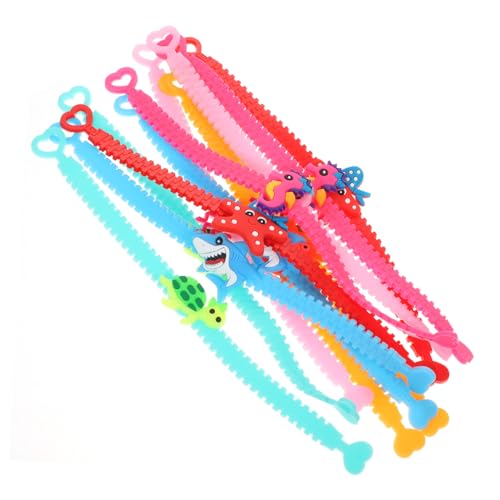 TOYANDONA 12 Stück Teiliges Verstellbares PVC Armband mit Niedlichen Meeresmotiven Leichte Langlebige Cartoon Wristbands Dekorative Party Accessoires für Erwachsene von TOYANDONA