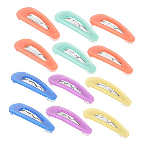 TOYANDONA 12St Hohle fluoreszierende Haarspange kleinkindclips Haarbüschel haarschmuck Haarnadel Haarklammer Haarspangen kleinkind Haarspangen für Babys schmücken Fräulein Kunststoff von TOYANDONA