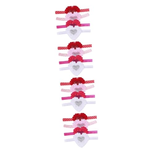 TOYANDONA 16 Stk Stirnband Für Kinder Urlaub Stirnbänder Lustige Stirnbänder Nylon-stirnband Valentinstag-stirnbänder Für Kinder Haarschmuck Für Mädchen Liebe Chiffon Empfindlich Pala Baby von TOYANDONA