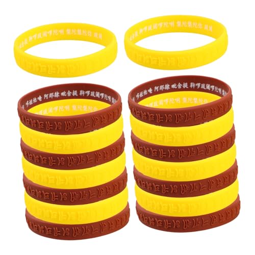 TOYANDONA 16 Stück Sanskrit Silikonarmband Klatscharmband Aus Silikon Silikonarmband Für Urlaub Silikonarmbänder Armbänder Aus Silikon Kinderparty Gefälligkeiten Kieselgel TOYANDONA 16 Stück Sanskrit Silikonarmband Klatscharmband Aus Silikon Silikonarmband Für Urlaub Silikonarmbänder Armbänder Aus Silikon Kinderparty Gefälligkeiten Kieselgel von TOYANDONA
