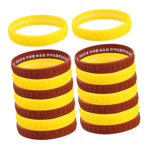 TOYANDONA 16 Stück Teiliges Silikonarmband mit Einzigartigem Sanskrit Wasserfest Flexibel und Hautfreundlich für Damen und Herren Vielseitiges Sport und Partyaccessoire für Alltag und Reisen TOYANDONA 16 Stück Teiliges Silikonarmband mit Einzigartigem Sanskrit Wasserfest Flexibel und Hautfreundlich für Damen und Herren Vielseitiges Sport und Partyaccessoire für Alltag und Reisen von TOYANDONA