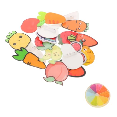 TOYANDONA 19 Stück Acryl Badges Obstform für Sichere Anstecknadeln für Kleidung und Rucksäcke für Sommer und Kreative Outfits von TOYANDONA
