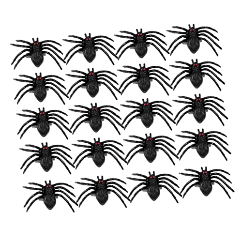 TOYANDONA Halloween Spinnenringe Aus Kunststoff Kreatives Finger-ring Spielzeug Für Junge Mädchen Und Halloween Deko von TOYANDONA