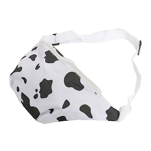 TOYANDONA Kuhmuster Umhängetasche für Damen PU Material Kratzfest mit Reißverschluss Cartoon Design für Alltag von TOYANDONA