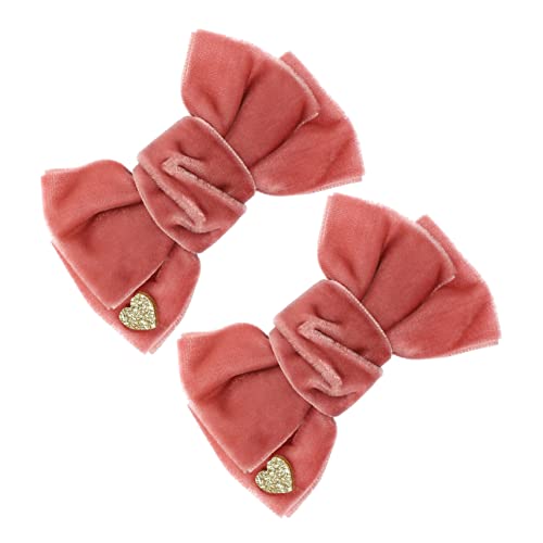 TOYANDONA Süße Haarspangen 2 Paar Haarschmuck Baby Haarnadel n Für Mädchen Haarspangen Bogen Für Babymädchen Neugeborene Haarspange Haarn Für Kleinkinder Herbst Und Winter Kleine von TOYANDONA