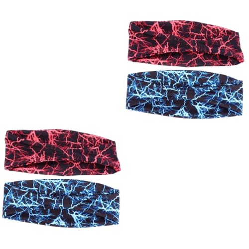 TOYANDONA 2 Sätze Fitness Antiperspirantgürtel Jungs Stirnband Fitness-schweißbänder Haarbänder Frauen Dochtwirkung Bands Sport Trainingsschweißband Yoga -stirnband Polyester 2 Stücke * 2 von TOYANDONA