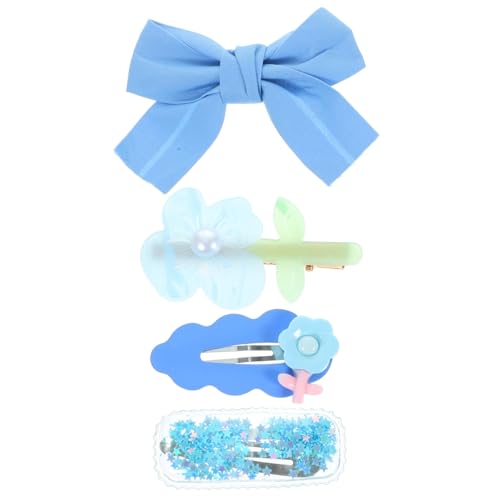 TOYANDONA 2 Sätze Haarspange Haarschmuck Babyanzüge Blumenclips Haarklammer kinder haarspangen Tiara Haarnadel für Mädchen Haarspangen für Kleinkinder Perle einstellen Entenschnabel-Clip von TOYANDONA