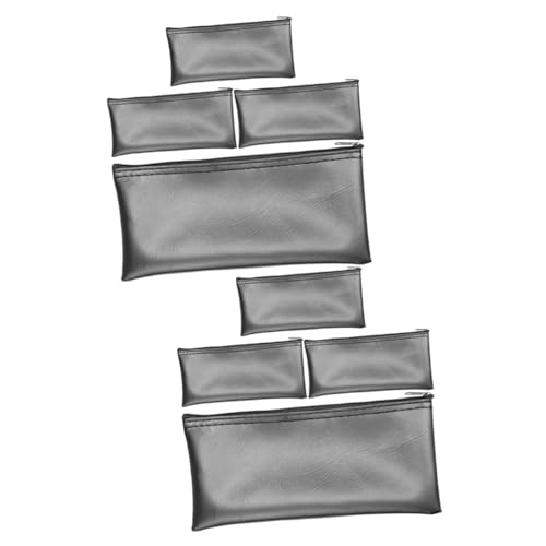 TOYANDONA 2 Sätze Mikrofon Aufbewahrungstasche Mikrofontasche Mikrofon-aufbewahrungshalter Mikrofon-Organizer-Tasche Mikrofon Tragetasche Reisetaschen Reisezubehör Pu Black 4 Stück * 2 von TOYANDONA