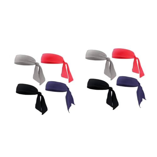 TOYANDONA 2 Sätze Sport Stirnband Bandana Stirnband Kühlung Schweiß Sportstirnband Kopfschmuck Sport-kopfbedeckung Tennisstirnband Yoga-kopfbedeckung Stoff 4 Stück * 2 von TOYANDONA
