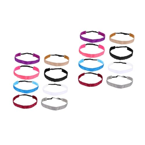 TOYANDONA 2 Sätze Teiliges Sport Haarband Atmungsaktive Yoga Stirnbänder Mit Schweißabsorption Elastische Und Rutschfeste Haarbänder Für Fitness Und Headband Verschiedenen Farben 8 Stück * 2 von TOYANDONA