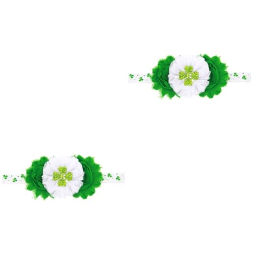 TOYANDONA 2st Patricks Day Haarreifen Patricks Day Baby Mädchen Haarband Kleeblatt Kopfbedeckung St.patrick Day Haarband Schleife Baby Kleidung Vierblättriges Kleeblatt Neugeboren Paddy von TOYANDONA