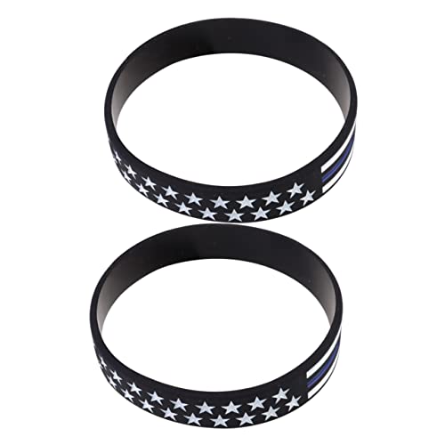 TOYANDONA 2 Stück Amerikanische Flaggen Armbänder Blau Patriotisches Schmuckband für Unabhängigkeitstag Wahlkampf Damen und Herren Leichtes Kreatives Design für Alltag Party und von TOYANDONA