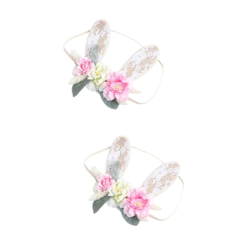 TOYANDONA 2 Stk Kinder-tiara Geburtstag Blumen Tiara Kopfbedeckungen Für Weihnachtsfeiern Haarbandschleifen Für Kleinkinder Prinzessin Stirnbänder Haarschmuck Krone Neugeboren Halloween von TOYANDONA