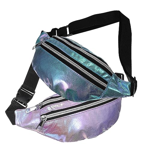 TOYANDONA 2stücke Bauchtasche Damen Oxford Tuch Gürteltasche Verstellbarer Riemen Crossbody Tasche Großes Fassungsvermögen Für Sport Reisen Arbeit von TOYANDONA