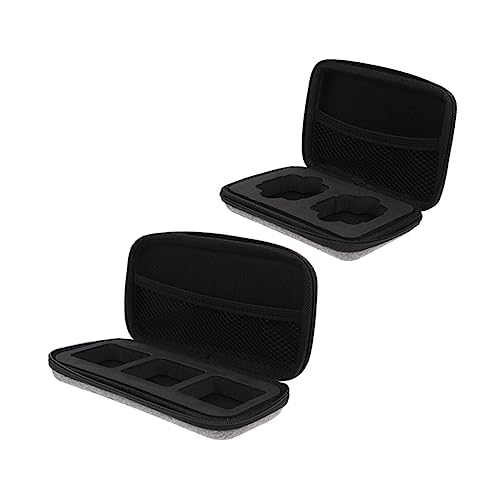 TOYANDONA 2 Stück Mikrofon Aufbewahrungstasche Tragbarer Organizer für Digitale Produkte Eva Mikrofontasche für Headsets Robuste Kabeltasche für Reisen Schutz für Elektronik und Zubehör von TOYANDONA