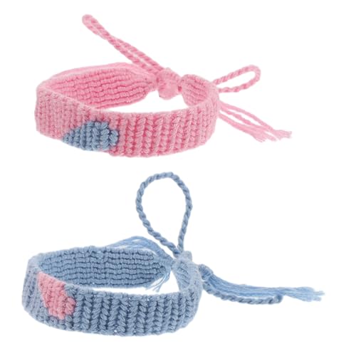TOYANDONA 2 Stück Paar Armband Männer Frauen Handgelenk Dekoration Gewebtes Armband Mit Gewebtes Accessoire Armbänder Für Frauen Geflochtene Armbänder Gliederarmband Baumwollfaden TOYANDONA 2 Stück Paar Armband Männer Frauen Handgelenk Dekoration Gewebtes Armband Mit Gewebtes Accessoire Armbänder Für Frauen Geflochtene Armbänder Gliederarmband Baumwollfaden von TOYANDONA