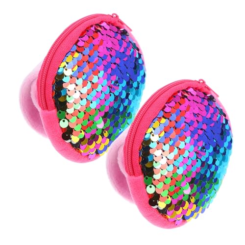 TOYANDONA 2 Stück Pailletten Klatscharmband mit Münzbeutel Party Armband für Jungen Mädchen als Mitgebsel und Festival Wristbands von TOYANDONA