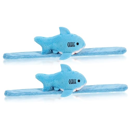 TOYANDONA 2 Stück Plüsch Schnapparmband mit Niedlichem Design Weiche Tier Schnappbänder für Kindergeburtstag Leichte Langlebige Stoffarmbänder als Party Mitgebsel für Mädchen und Jungen von TOYANDONA