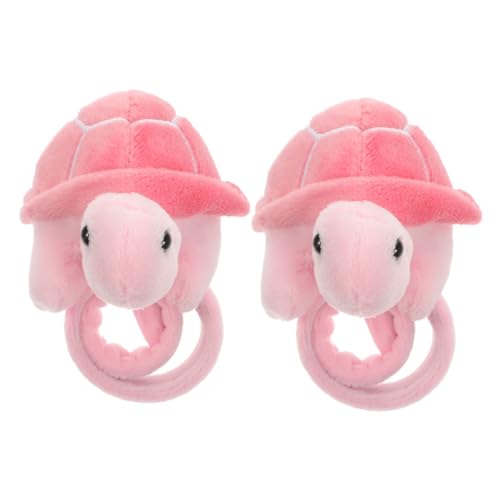 TOYANDONA 2 Stück Plüsch Slap Armband Schildkröte Weiches Stofftier Armband Komfortabel Strapazierfähig Leichte Handhabung Dekoratives Handgelenksband für Erwachsene von TOYANDONA