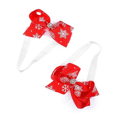 TOYANDONA 2st Stirnband Weihnachtsstirnbänder Für Kleinkinder Bogen Haarband Kleinkind Kleinkinder Weihnachtshaarband Baby Schleifen Stirnbänder Haarschmuck Haarteil Feder Gewindeband Kleine von TOYANDONA