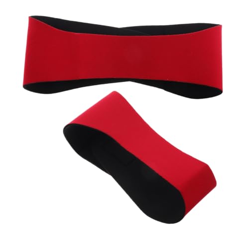 TOYANDONA 2 Stück Wasserdichtes Sport Stirnband für Erwachsene Verstellbares Elastisches Schwimm und Duschband mit Verbessertem Gehörschutz Leichtes Schnelltrocknendes Headband für Yoga von TOYANDONA