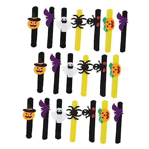 TOYANDONA 20 Stück Halloween Slap Bracelets Lustige Handgelenk Spielzeuge für Partys Sicheres Material für Erwachsene Dekoration für Halloween Feiern von TOYANDONA