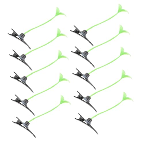 TOYANDONA 20 Stück Lustige Haarspange Gras-Haarspange Pflanzen-Haarspangen Haarnadeln Haar-Accessoire Kräuter-Haarnadel Sojasprossen-Kopfbedeckung Mädchen-Haarspangen von TOYANDONA