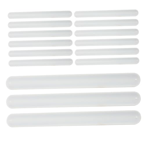 TOYANDONA 20 Stück Weiße Slap Armbänder aus Weichem Silikon Blanko DIY Bastelarmbänder für Schule Halloween Geburtstag Weihnachten Kreative Bastelprojekte Hautfreundlich Komfortabel von TOYANDONA