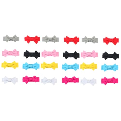 TOYANDONA Haargummi 24 Stk Haarschleifen für kleine Mädchen hair accessories for haarband Haargummis haarschmuck Stirnbänder für Babys Kopfbedeckungen für Babys elastisch Stirnband Kind von TOYANDONA