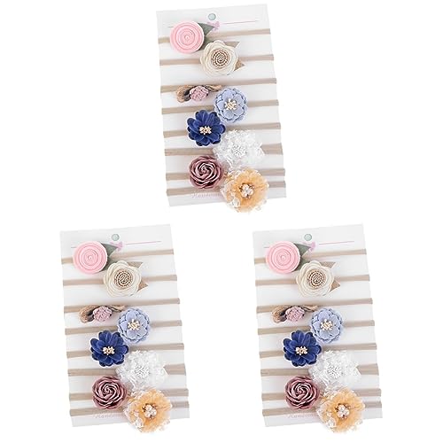 TOYANDONA 24 Stk Stoff Baby Stirnband Niedliche Blumen Kinder Kopf Bedeckungen Babyfotografie Baby Haarschleife Stirnbänder Stirnband Für Kinder Babyhaar Haarschmuck Elastizität Kleinkind von TOYANDONA