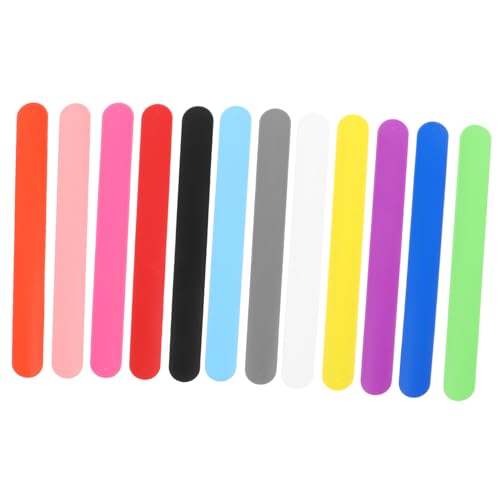 TOYANDONA 24 Stück Teiliges Silikon Schnapparmband Armbänder in Unifarben Weiches Hautfreundliches Material Sicherer Sitz für Kindergeburtstag Party Gastgeschenke und Outdoor Aktivitäten von TOYANDONA