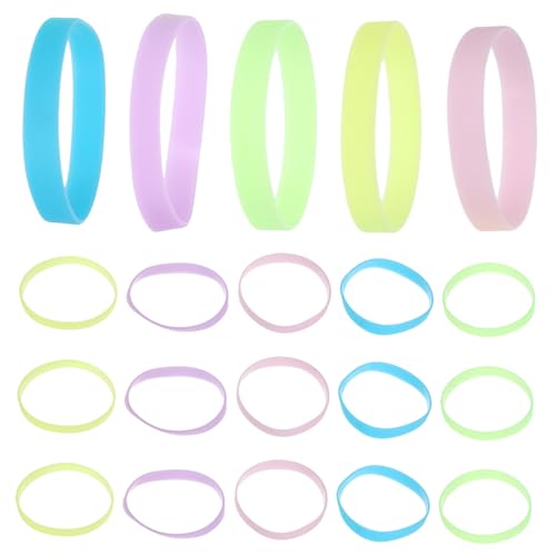 TOYANDONA 25 Stück Bunte Armbänder für Id Armbänder für Sport Konzerte Hochzeiten und Partys Mit Einstellbarem Design und Hautfreundlichem Material von TOYANDONA