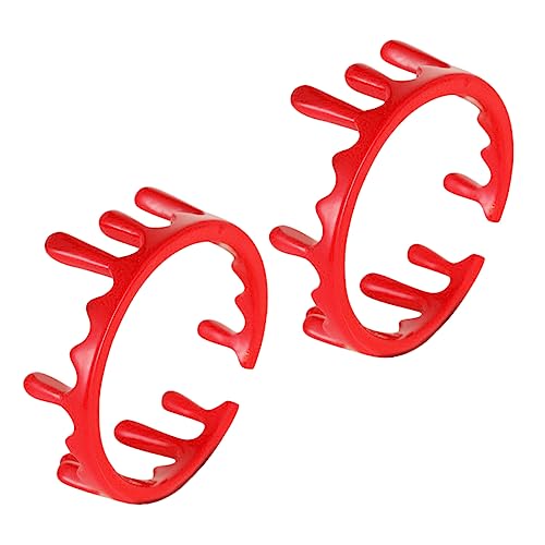 TOYANDONA 2Stücke Blutringe aus Metalllegierung Einstellbare Halloween Partyzubehör für Cosplay und Grusel Events von TOYANDONA