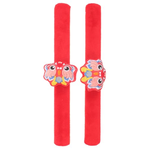 TOYANDONA 2st Chinesischer Drachen-sprengring Kinder-slap-armband Kinder-neujahrs-slap-band Frühlingsfest-slap-armband Schlagarmband Für Kinder Interaktives Baby Tier Plastik Kleinkind von TOYANDONA