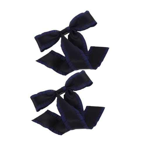 TOYANDONA 2stücke Dunkelblaue Schleifen Haarklammern Für Mädchen Süße Haarschmuck Accessoires Für Frauen Dunkelblaue Haarschleifen Haarspangen Für Teenager von TOYANDONA