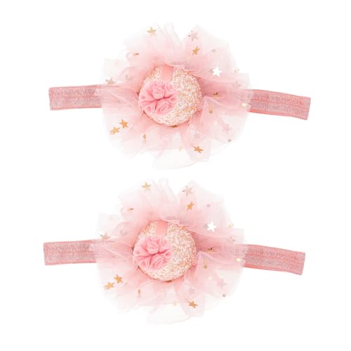 TOYANDONA 2st -geburtstagsmütze Bucket Hats Für Damen Geburtstag Kopfschmuck Babymützen Kappe Zweite Partyhut Zum 1. Geburtstag Geburtstagsmützen Für Hut Geburtstag Rosa Stoff von TOYANDONA