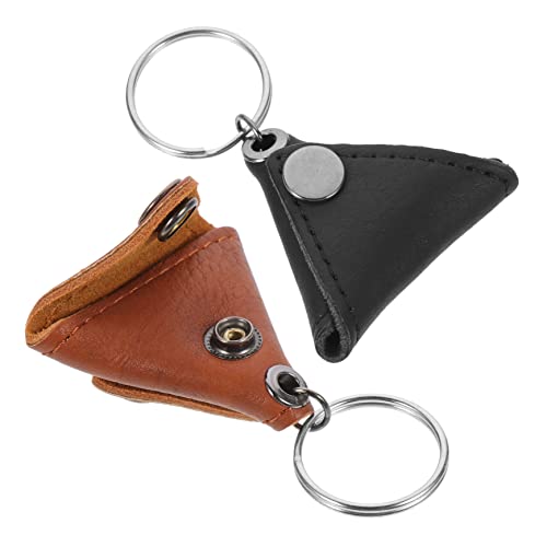 TOYANDONA 2stücke Gitarren-Pick-Tasche Mit Schlüsselring Praktischer Plectrum-Organizer Aus Pu Für Musiker Und Gitarristen von TOYANDONA