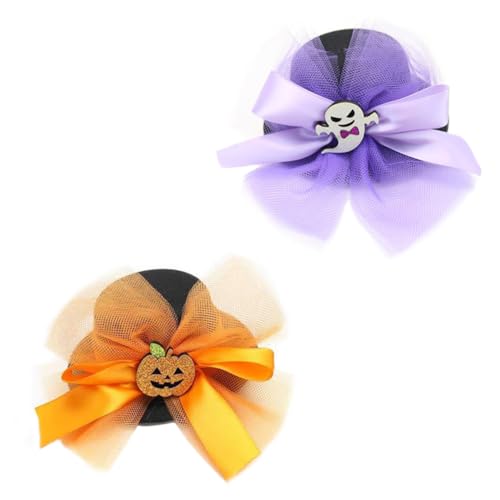 TOYANDONA 2stücke Halloween Haarschmuck Mit Niedlichen Bowler-haarspangen Für Mädchen Kostümaccessoires Für Halloween Und Cosplay-partys von TOYANDONA