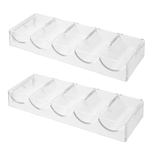 TOYANDONA 2stücke Pokerchip-Trays Mit Kapazität Transparenter Chips Organizer Für -Spiele Für Familienfeiern Und Partys TOYANDONA 2stücke Pokerchip-Trays Mit Kapazität Transparenter Chips Organizer Für -Spiele Für Familienfeiern Und Partys von TOYANDONA