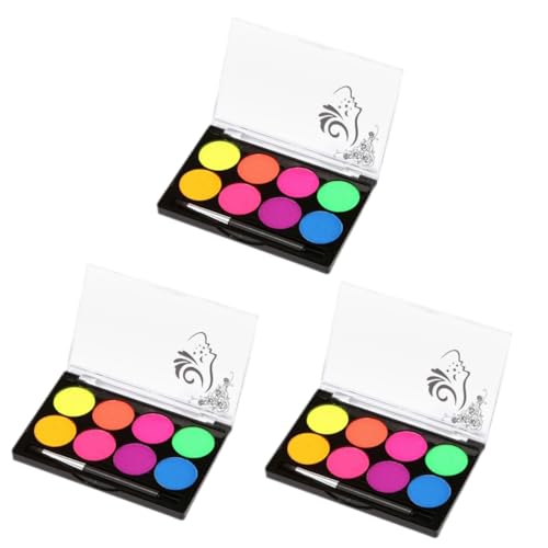 TOYANDONA Farben Fluoreszierende Wasserlösliche Gesichts Und Körpermalfarbe Für Partys Festivals Und Sicheres Hautfreundliches Make-up Pigment Für Kreative Looks von TOYANDONA