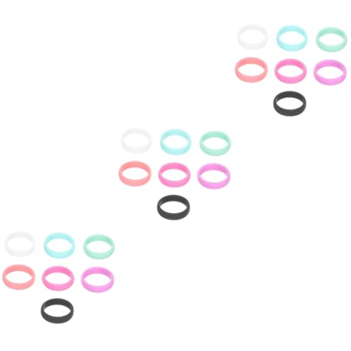 TOYANDONA 3 Sätze Teiliges Silikonringe Für Frauen Flexible Sport Und Hochzeitsringe Verschiedenen Farben Langlebig Und Hautfreundlich Für Fitness Und Freizeitaktivitäten 7 Stücke * 3 von TOYANDONA