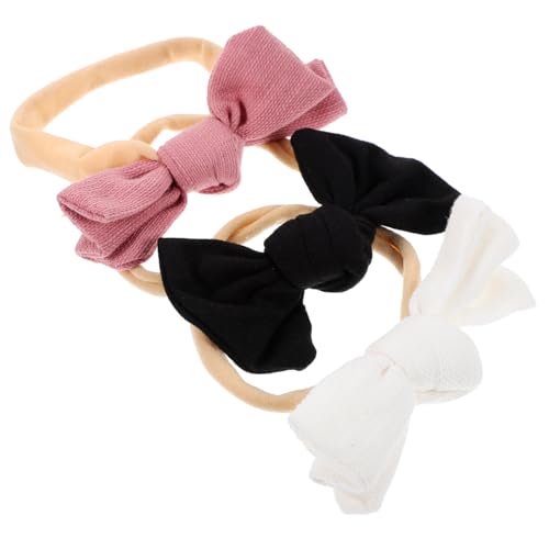 TOYANDONA 3St Baby-Stirnband baby stirnbänder hair accessories for girls Haarband Haarschmuck für Babys Haarschmuck für Mädchen Schleifen-Stirnband für Baby Sanft Stirnband von TOYANDONA