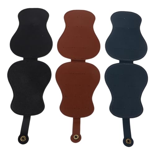 TOYANDONA 3 Stück Teiliges Gitarren-Plektrum-etui aus Kratzfestem Pu-Leder mit Großzügigem Stauraum und Fächern für Verschiedene Plektrumgrößen Organizer Tasche für Akustische und von TOYANDONA